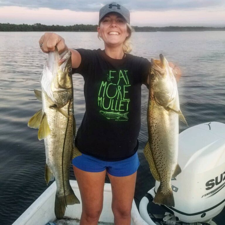 Bailey with a fabulous night on the water