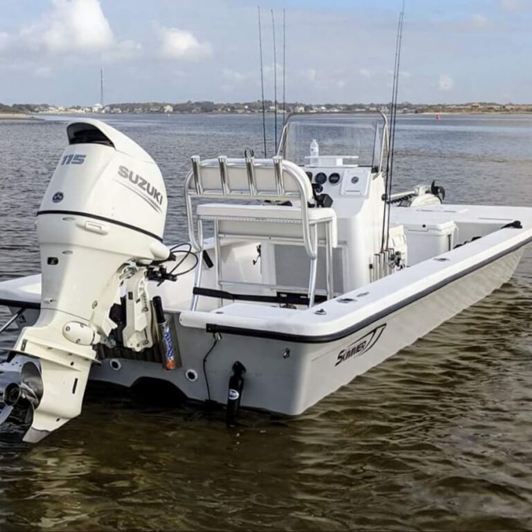 Carolina Skimmer Skiff sittin’ pretty