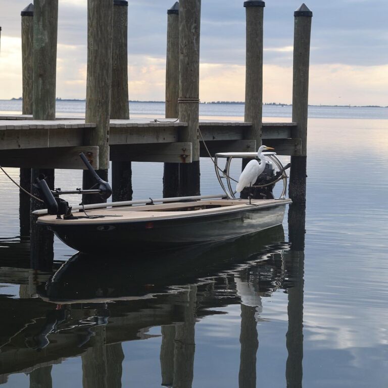 East Cape Gladesmen skiff sitting pretty