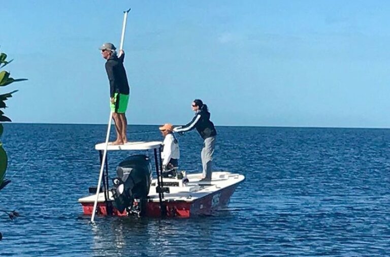 @capt.encalada on the hunt for tarpon in Tarpon Bay