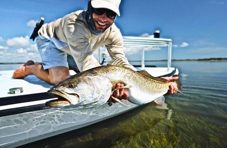 @irisoutdoorsco dinosaurs do exist! Beautiful Speckled Trout!