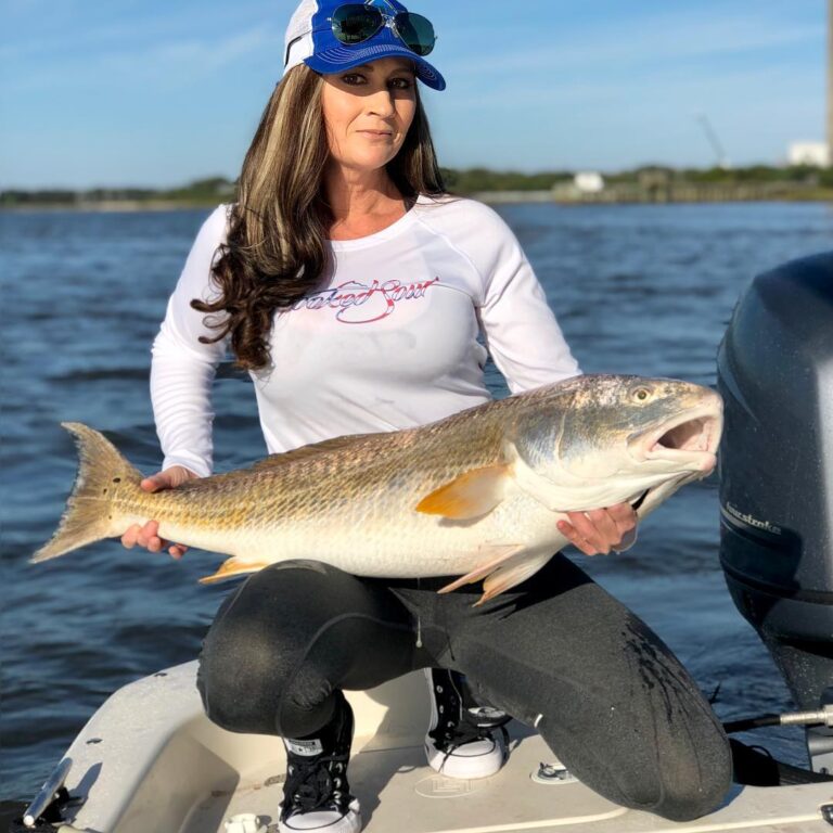 Laura on the redfish