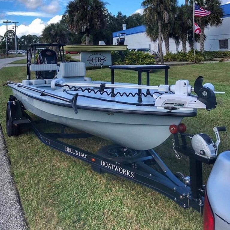 Hell’s Bay skiff & trailer package! Lookin’ might fine!