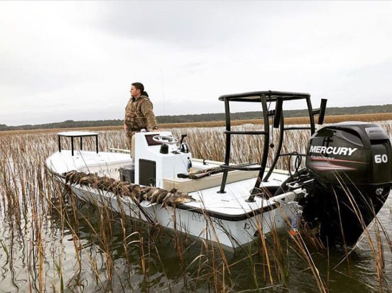 XPLOR Skiffs with a success duck hunt.