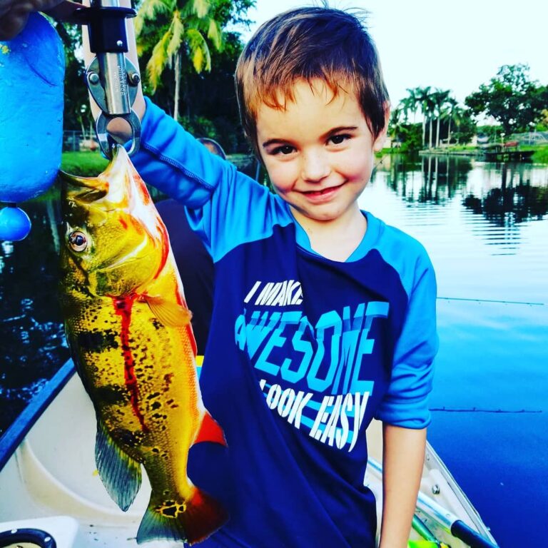 Awesome Peacock Bass for the little man!