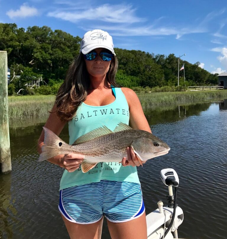 Laura with a beautiful Redfish