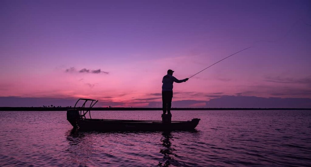 Purple sky on the flats