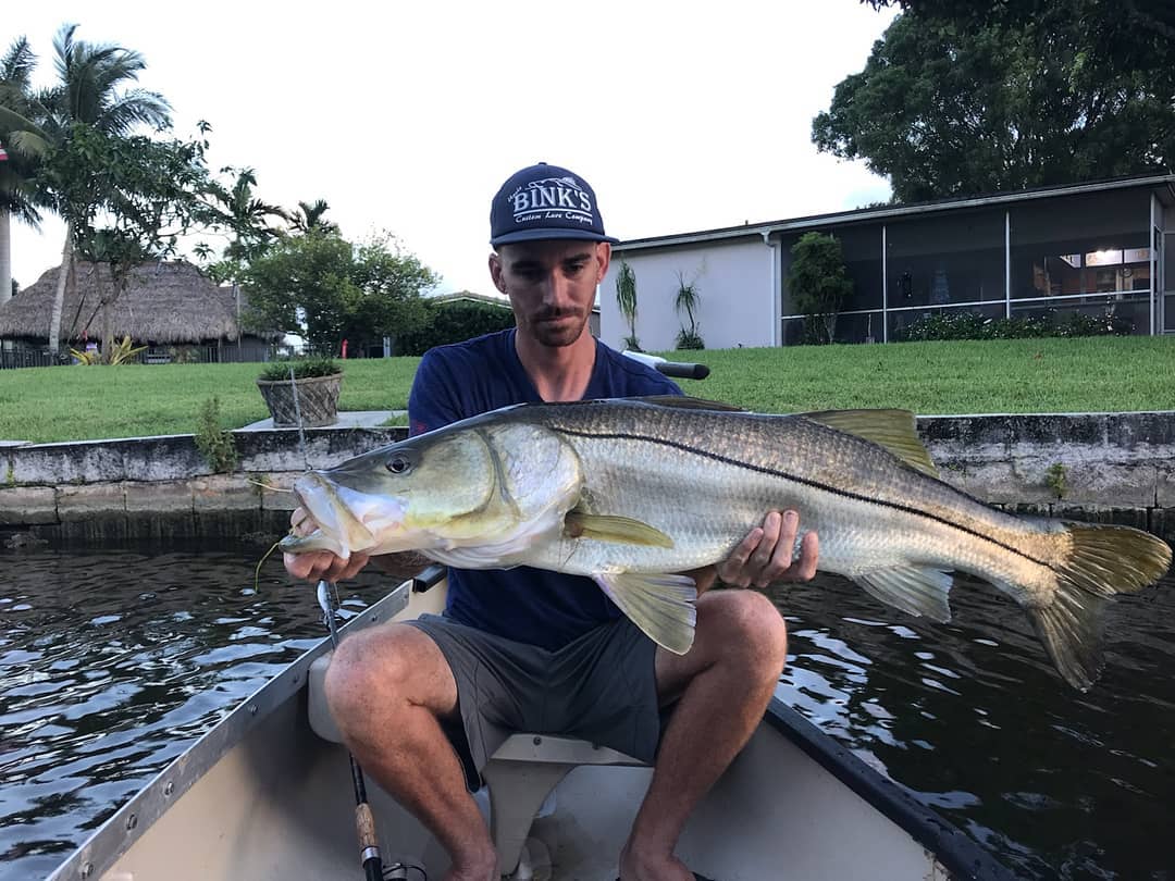 Thump thump!!! Got me a 40" backyard snook with  and  Notice the  Technique