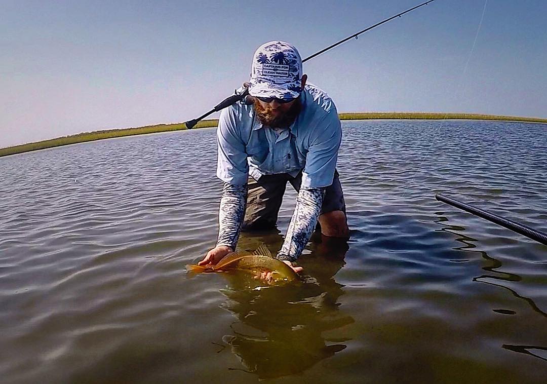 Salinity balance, healthy grass, gin clear water and playful reds.