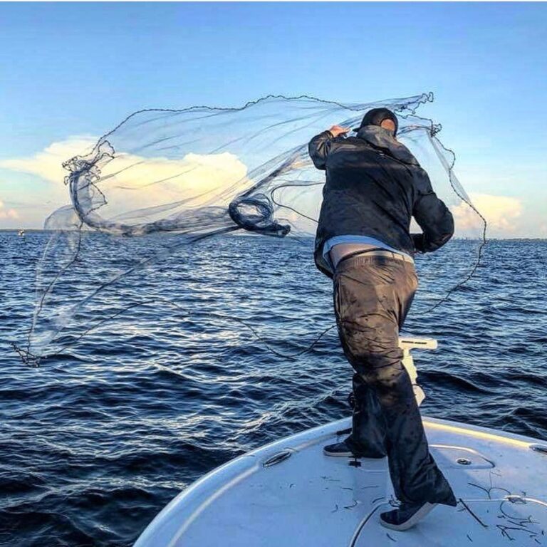 letting the custom blue Camo fly on the early morning bait grind