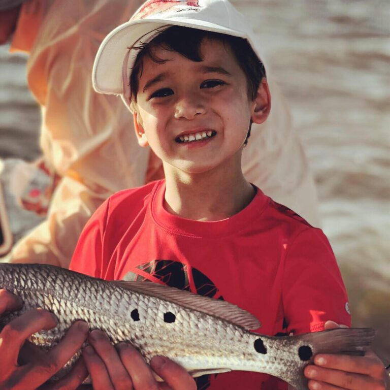 Had a special request to get 5yr old Weston on the boat for the first time in th