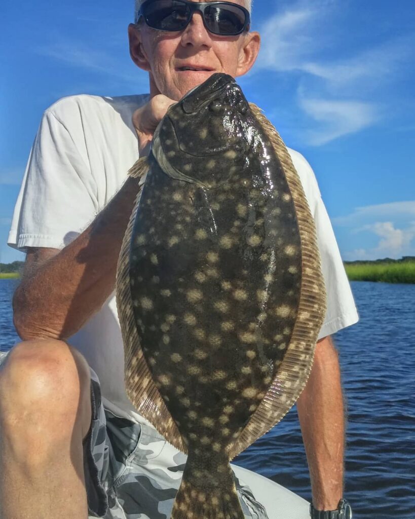 Flounder biting Gulp shrimp today!