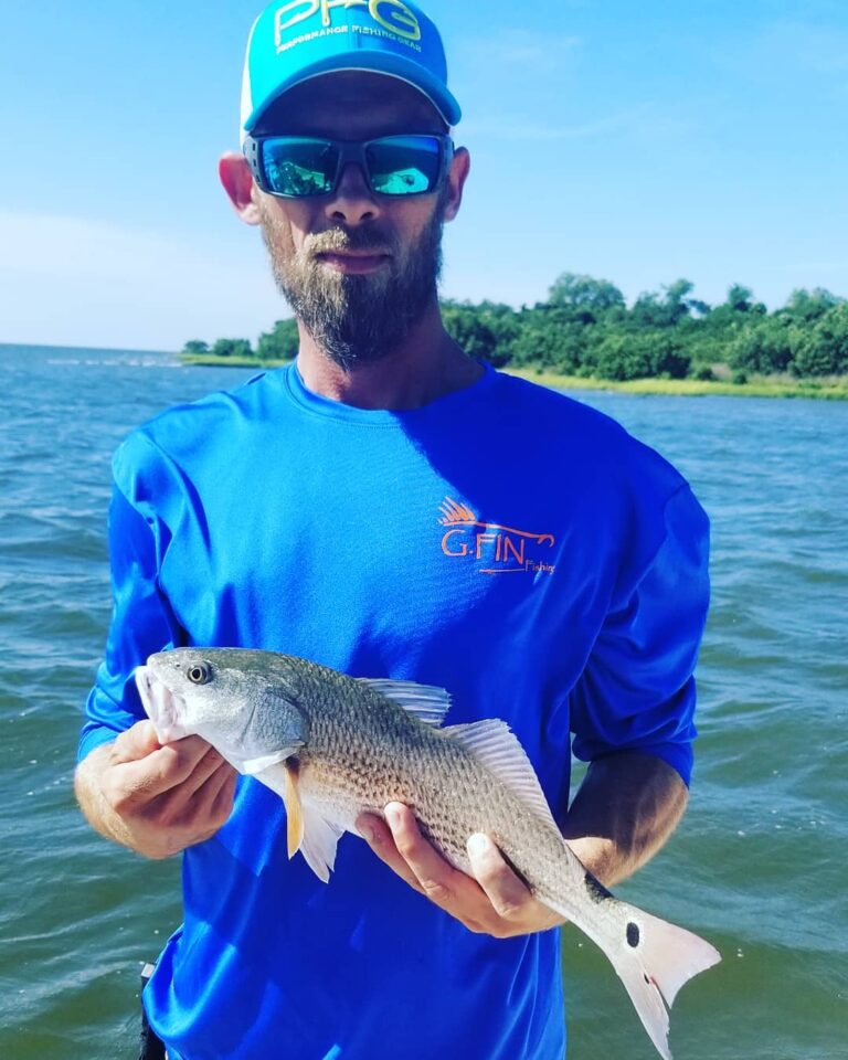 Aaron showing off his 18″ red. The smaller slots always taste better.