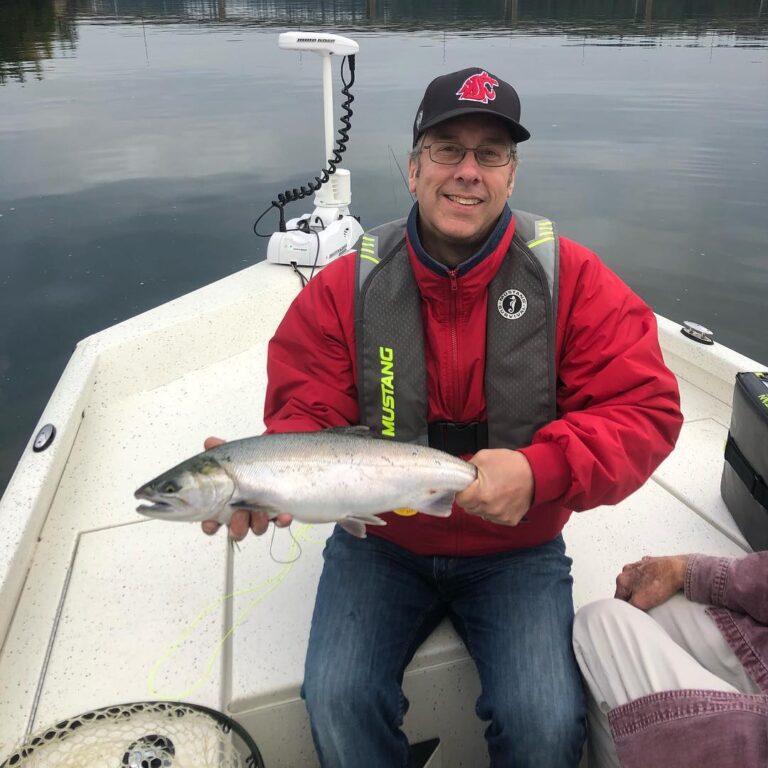 This man had a day to remember. Learned to fly fish, is now an advocate of the c