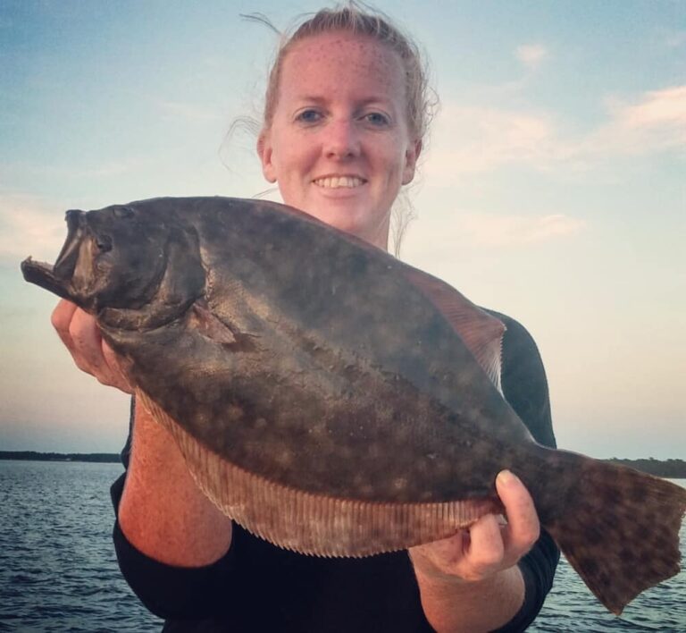 Falling tide Flounder.