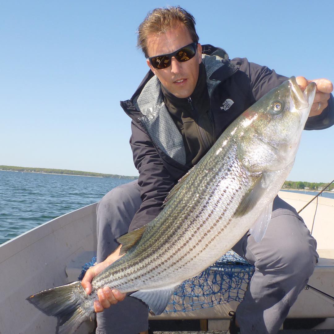 Big bass pulled from a bunker school.