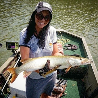 Her very first musky!