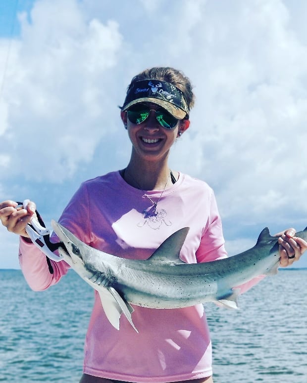 had a fight on her hands with this beautiful BonnetHead