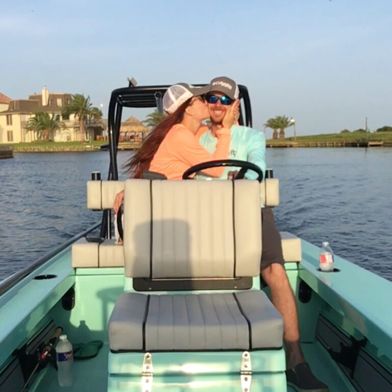 SOME MEN BRING HOME THE BACON… HER MAN BRINGS HOME A BOAT