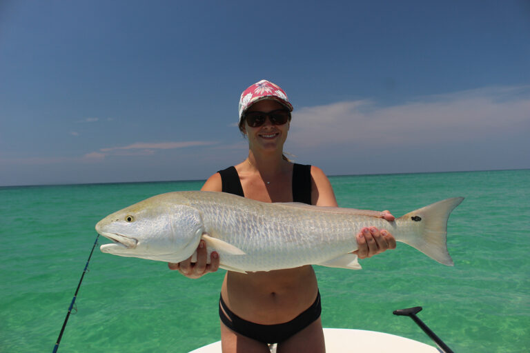 Brooke found a school of redfish!