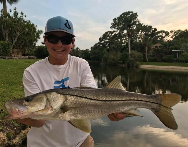 Joey on the snook!