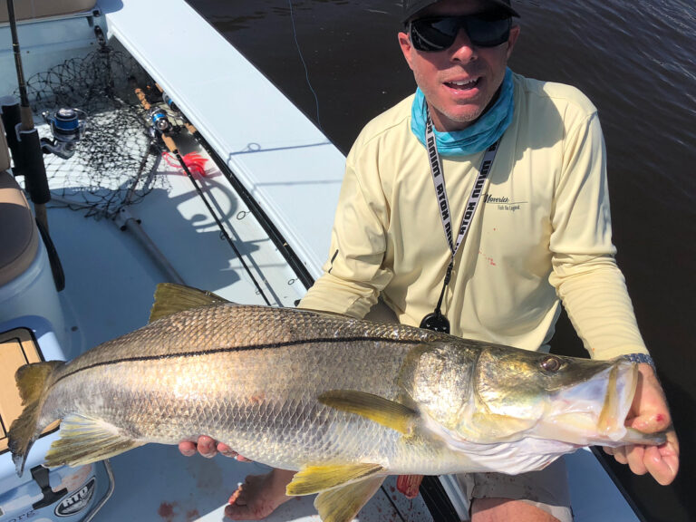 Capt. Matt with a solid Snook slab!