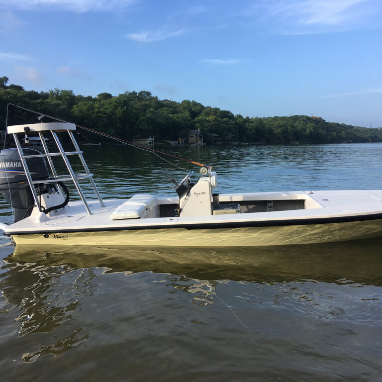 2004 Maverick skiff! 17′ HPXT model with Kevlar Hull