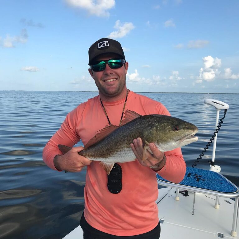 Derek with his 27” redfish!