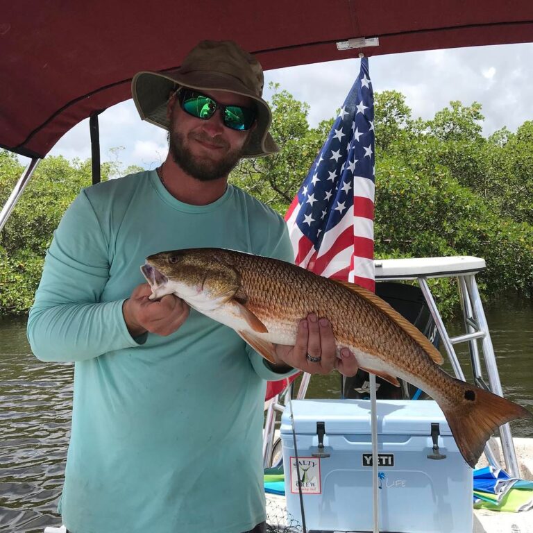 His first red!  ‘Murica!