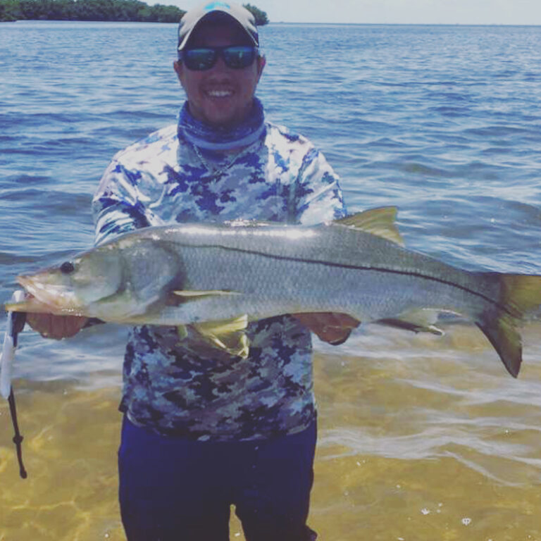 Solid 37” snook on artificial!