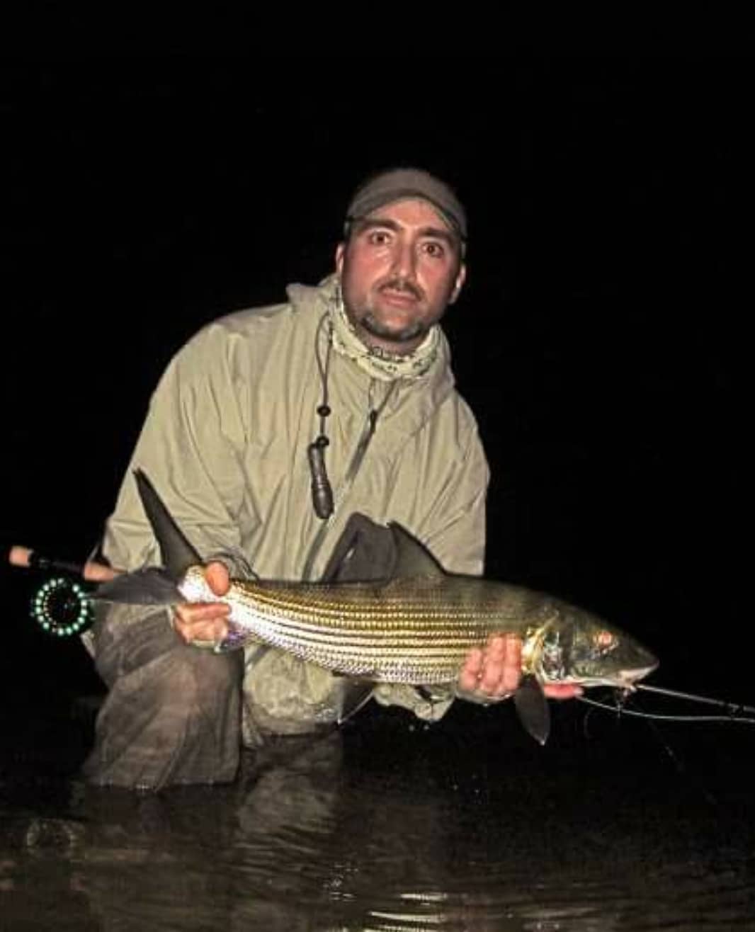 Night time bonefishing. A great one caught by Ed.
.
.