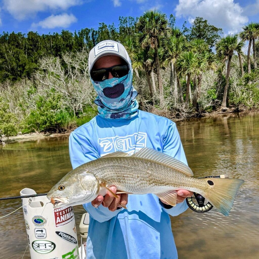 Shallow minded petty full moon redfish today. Still managed to stick a few with