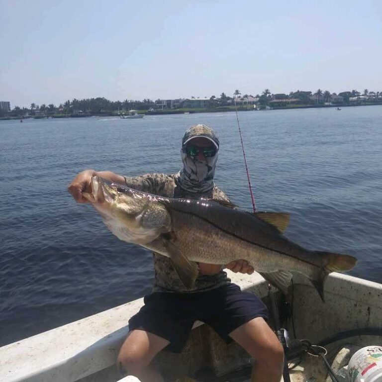 Billy with a FAT snook!