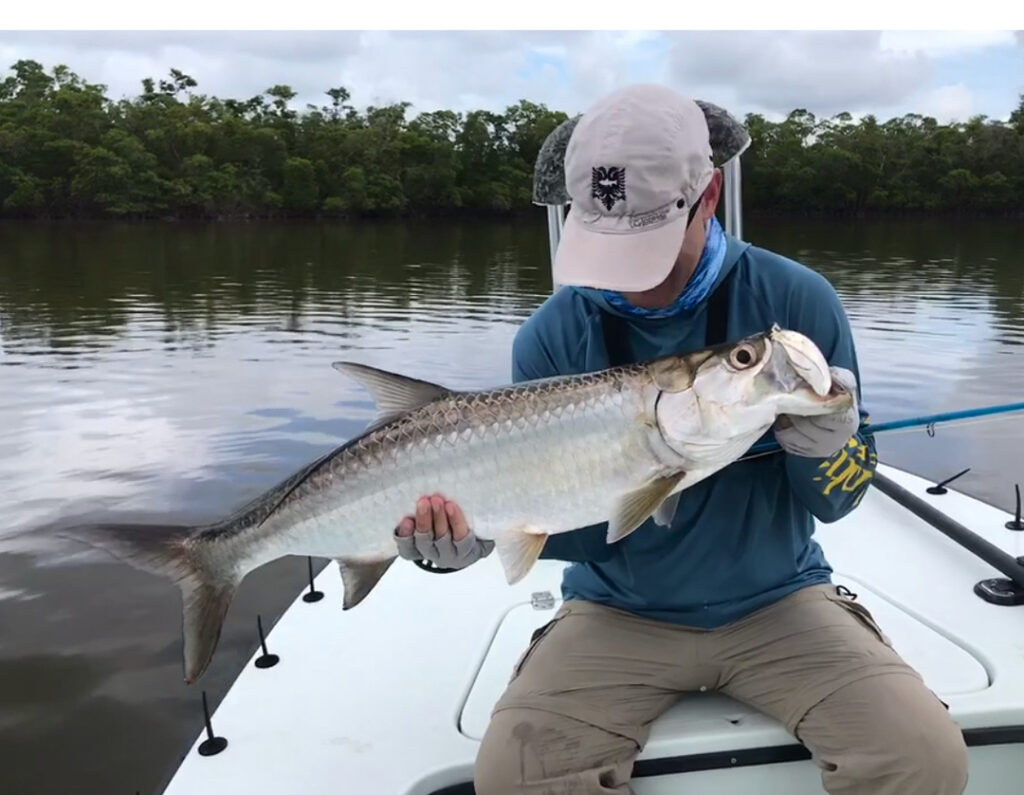 Well I got another Tarpon. This time on my Echo Bad Ass Glass 8wt and on a fly I