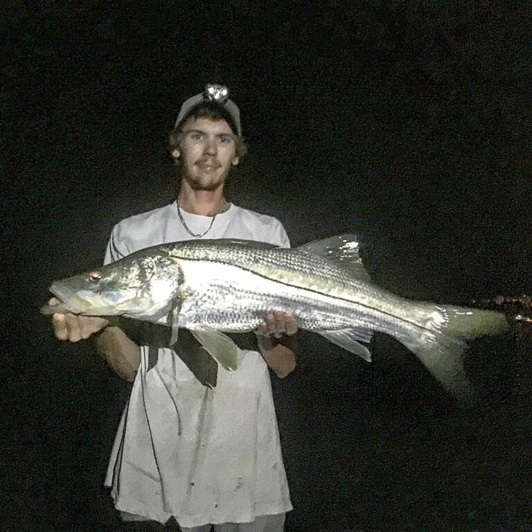 Biggest one from last nite for me weird bite but got her done with this 35″ and