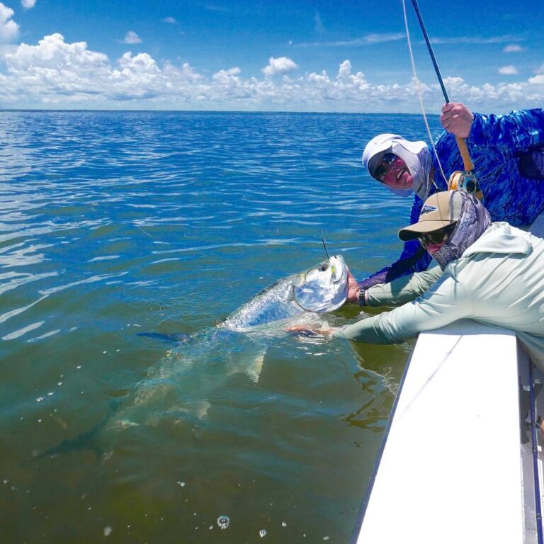 Marcus and his first ever tarpon!