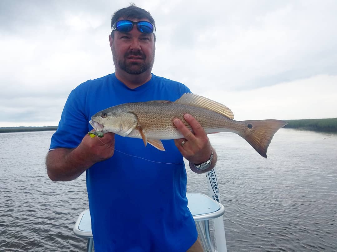 Kenny and his son wanted to fish and didn't mind getting a little wet, we dodged