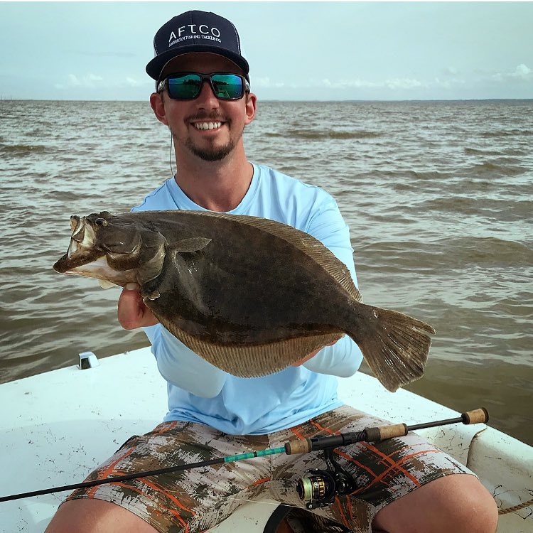 Finally some keeper flounder today on the trout rod.