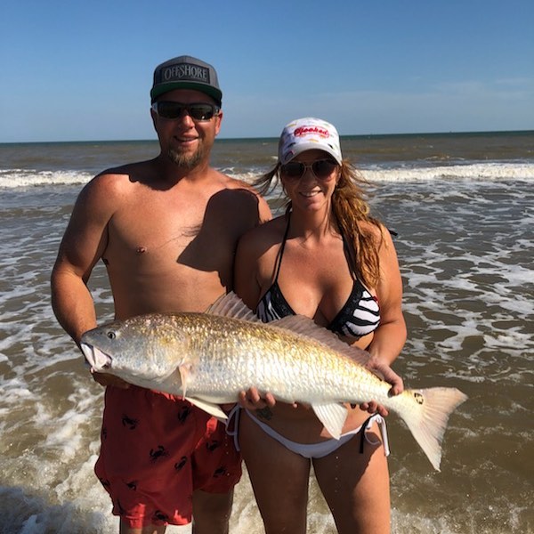 40 inch bull red put up a hell of a fight on this beautiful day in matagorda