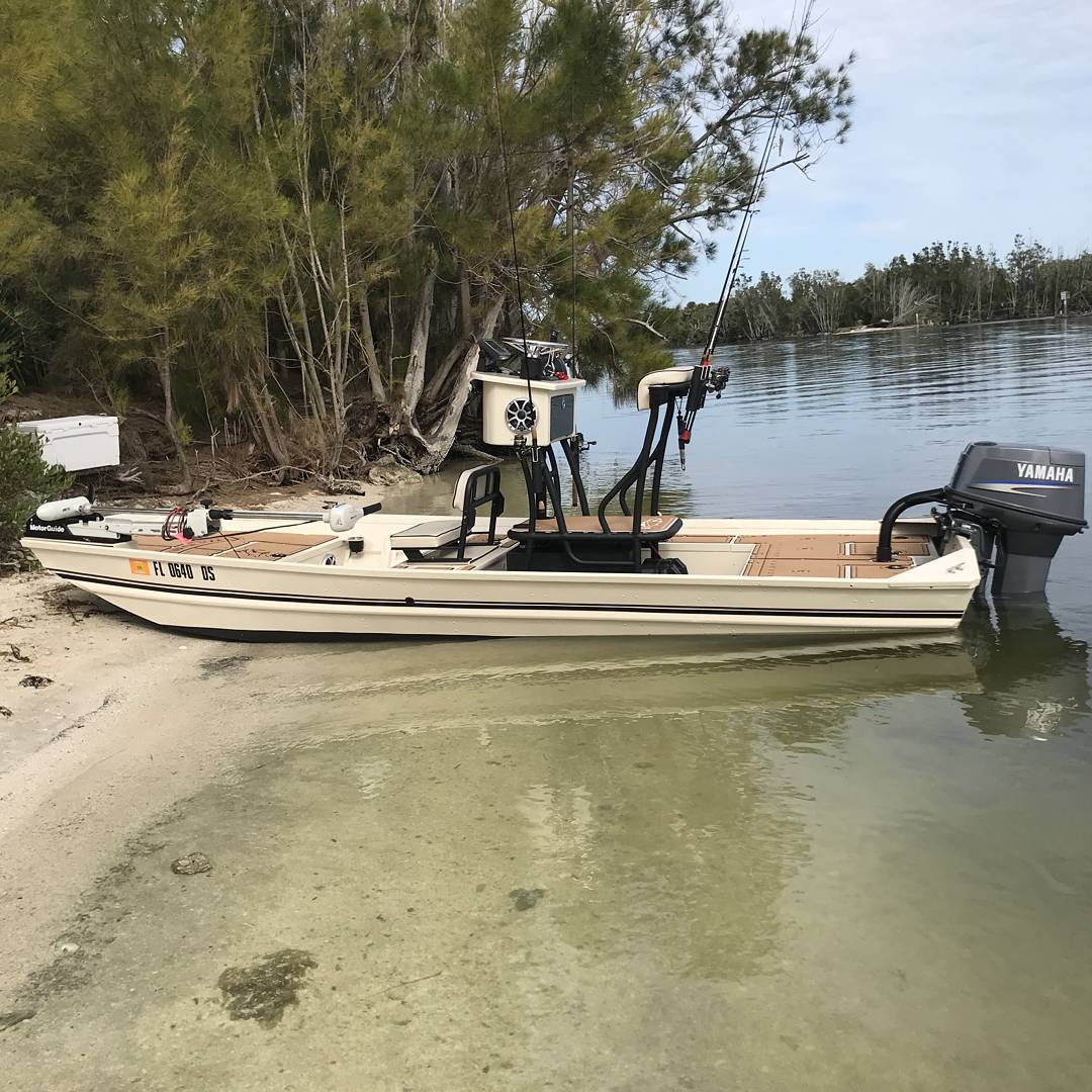 Dustin Wayne Tooles skinny water boat.