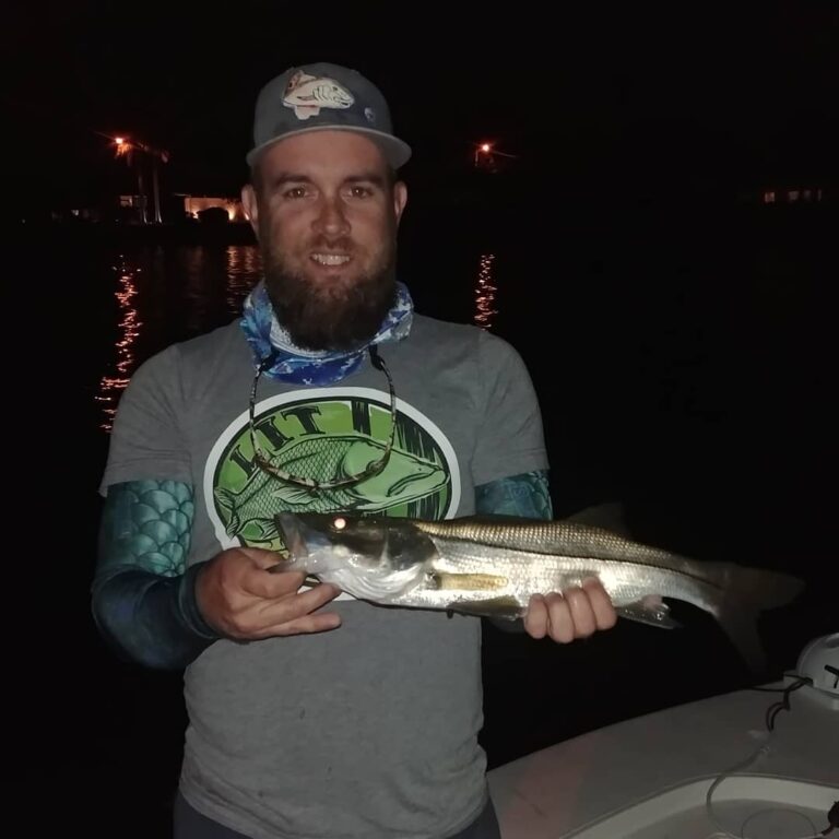 Couldn’t get the big boys to eat, but nighttime dock light fishing for snook was