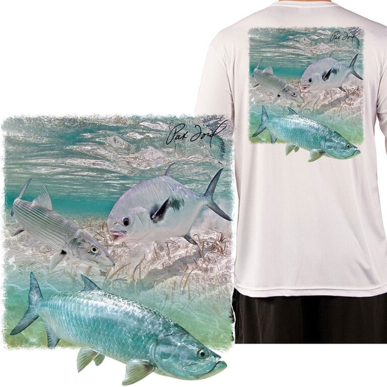 New photography by Pat Ford on our BEST QUALITY shirts… Pelagic or Inshore Slam?…