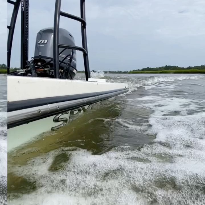 Guides day off in the skiff. 
 keeping them locked in to the boat.