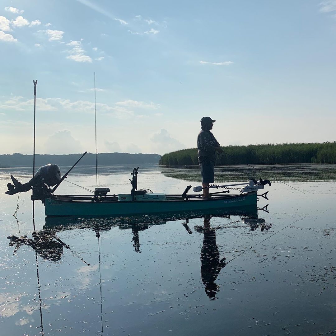 Working grass beds early in the morning for that top water snakehead bite. These