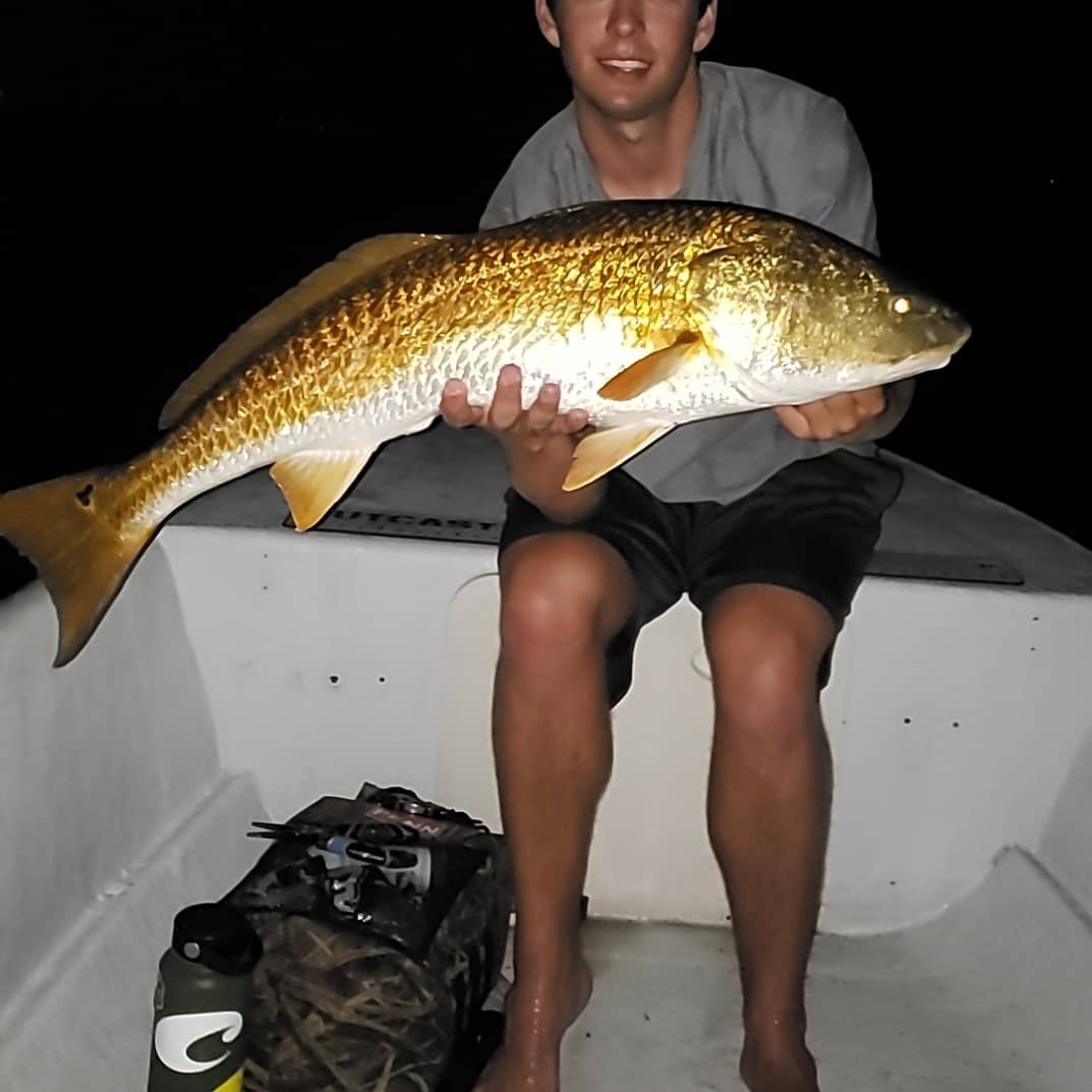 Had to break in the new skiff the right way with a couple bulls!