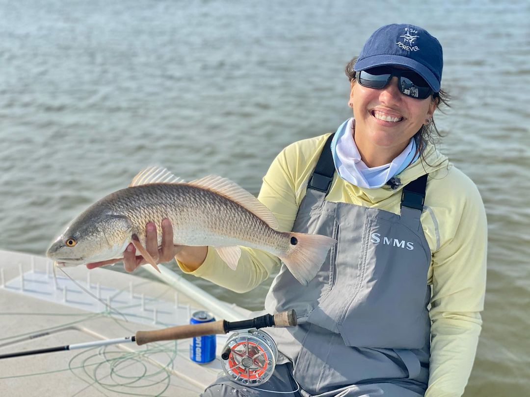 Today I ran my first ground and my dad poled me to a redfish for the first time.