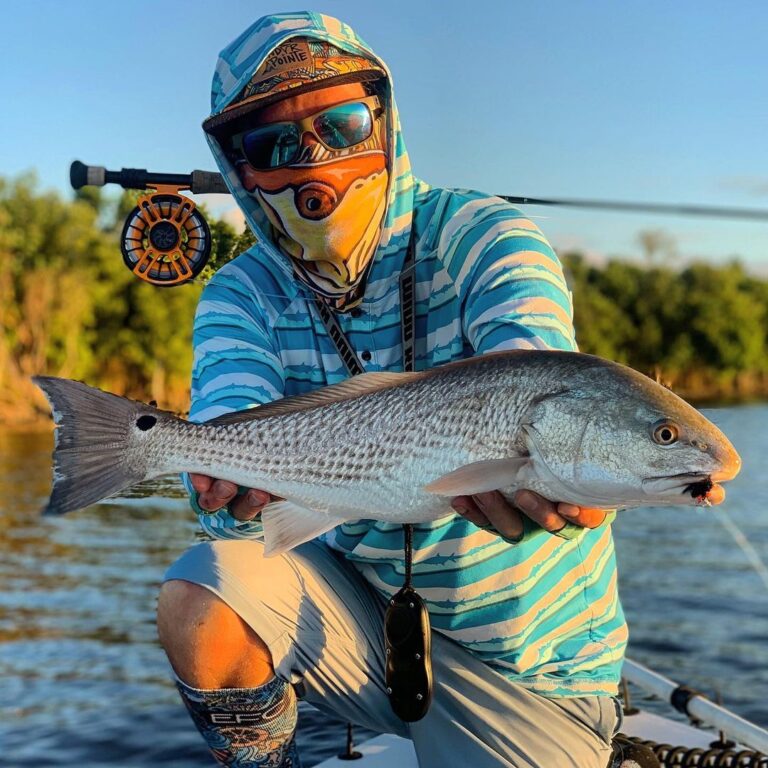 One and done. A first cast sunset Redfish on fly topped off an epic day with a