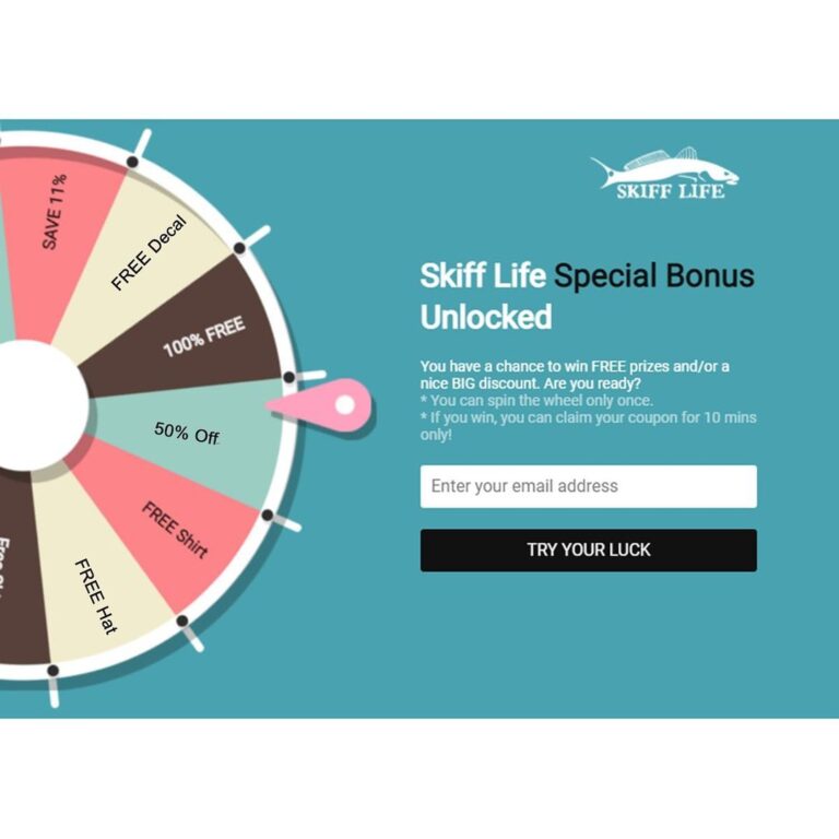 Spin the SKIFF Wheel!  Tap the link in our Bio!  Win a chance for FREE prizes an…