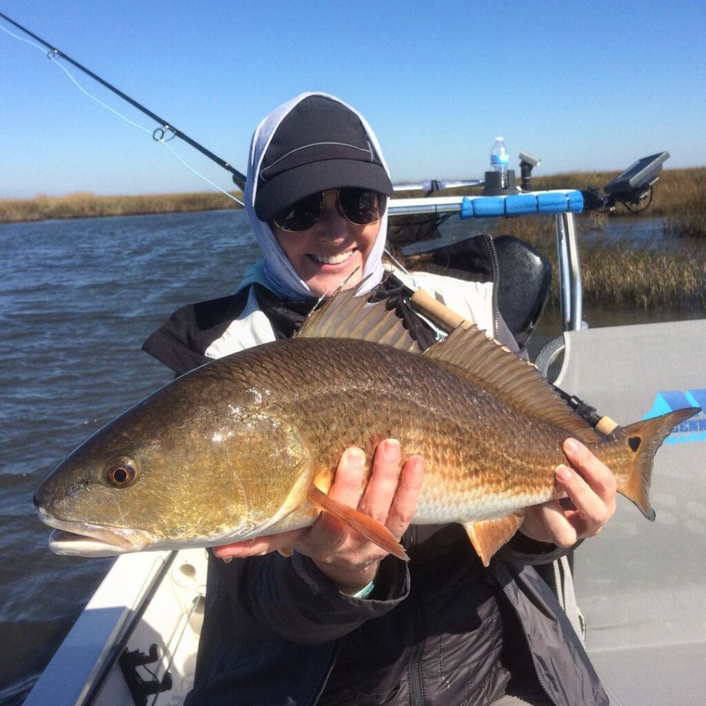 First red on fly. Bonus points for dealing with a pretty brutal wind.