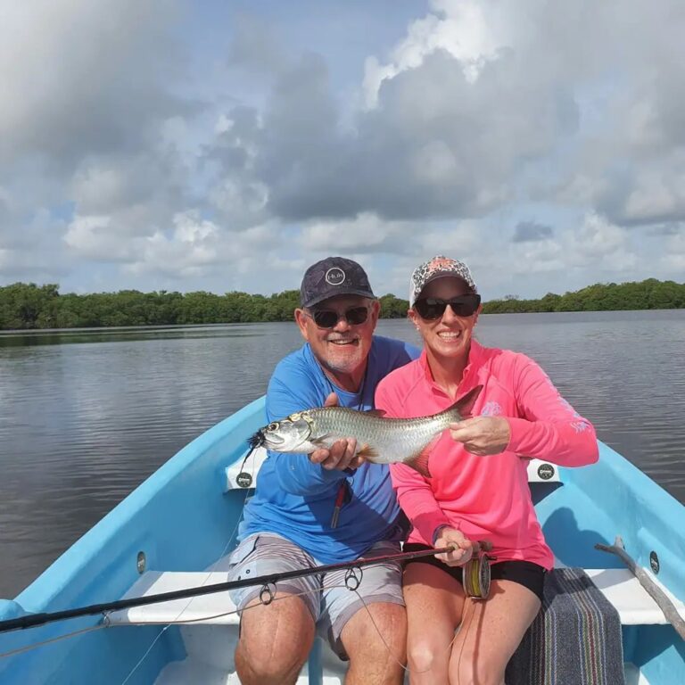 John came out and fished with us today in Isla Blanca.